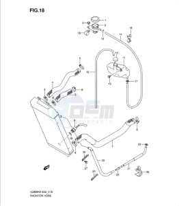 VZ800K9 drawing RADIATOR HOSE