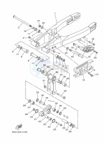 YZ85LW (B0G1) drawing REAR ARM