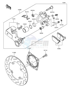 NINJA ZX-10R ABS ZX1000SGFB XX (EU ME A(FRICA) drawing Rear Brake