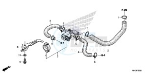 CBR600RAD CBR600RR ABS UK - (E) drawing AIR INJECTION CONTROL VALVE