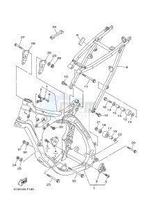 YZ125 (1SRT) drawing FRAME