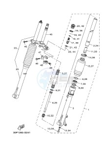 TT-R125 TT-R125LWE (2PT3) drawing FRONT FORK