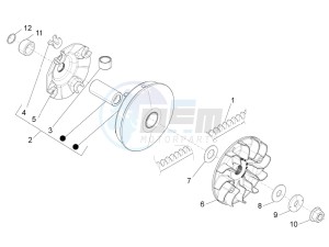 BEVERLY 350 ST 4T 4V IE ABS E4 (NAFTA) drawing Driving pulley