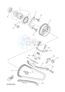 YZF-R125A R125 (5D7N) drawing CAMSHAFT & CHAIN