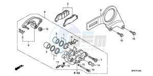 CB1000RA Europe Direct - (ED) drawing REAR BRAKE CALIPER (CB1000R)