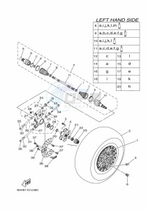 YXZ1000E YXZ1000R (B5J7) drawing REAR WHEEL