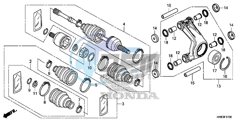 REAR KNUCKLE/REAR DRIVE SHAFT