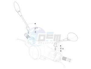 150 4T 3V ie Primavera (EMEA, LATAM) EQR) drawing Driving mirror/s