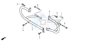 GL1500C drawing ENGINE GUARD