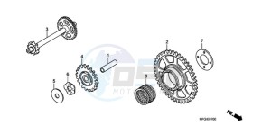 CB600FA France - (F / CMF) drawing STARTING DRIVEN GEAR