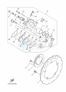 MT-07 ABS MTN690-U (B8M3) drawing REAR BRAKE CALIPER