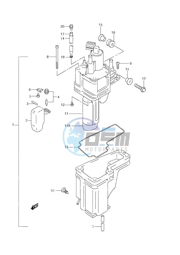 Fuel Vapor Separator (S/N 971001 to 971543)