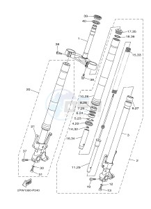 XP500 TMAX T-MAX 530 (2PWB) drawing FRONT FORK