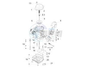 Sprint 50 4T 4V (NAFTA) drawing Carburetor's components