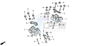 VT600CD drawing CAMSHAFT HOLDER