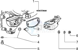 PX 125 E drawing Gear selector fasteners