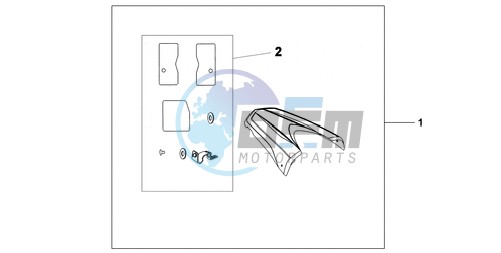 REAR SEAT COWL NH-A84P