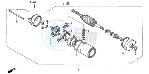 CBF600SA drawing STARTING MOTOR (CBF600S6/SA6/N6/NA6)