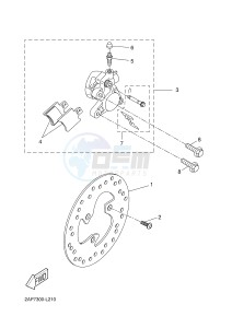 YN50F NEO'S 4 (2AC7 2AC7 2AC7) drawing FRONT BRAKE CALIPER