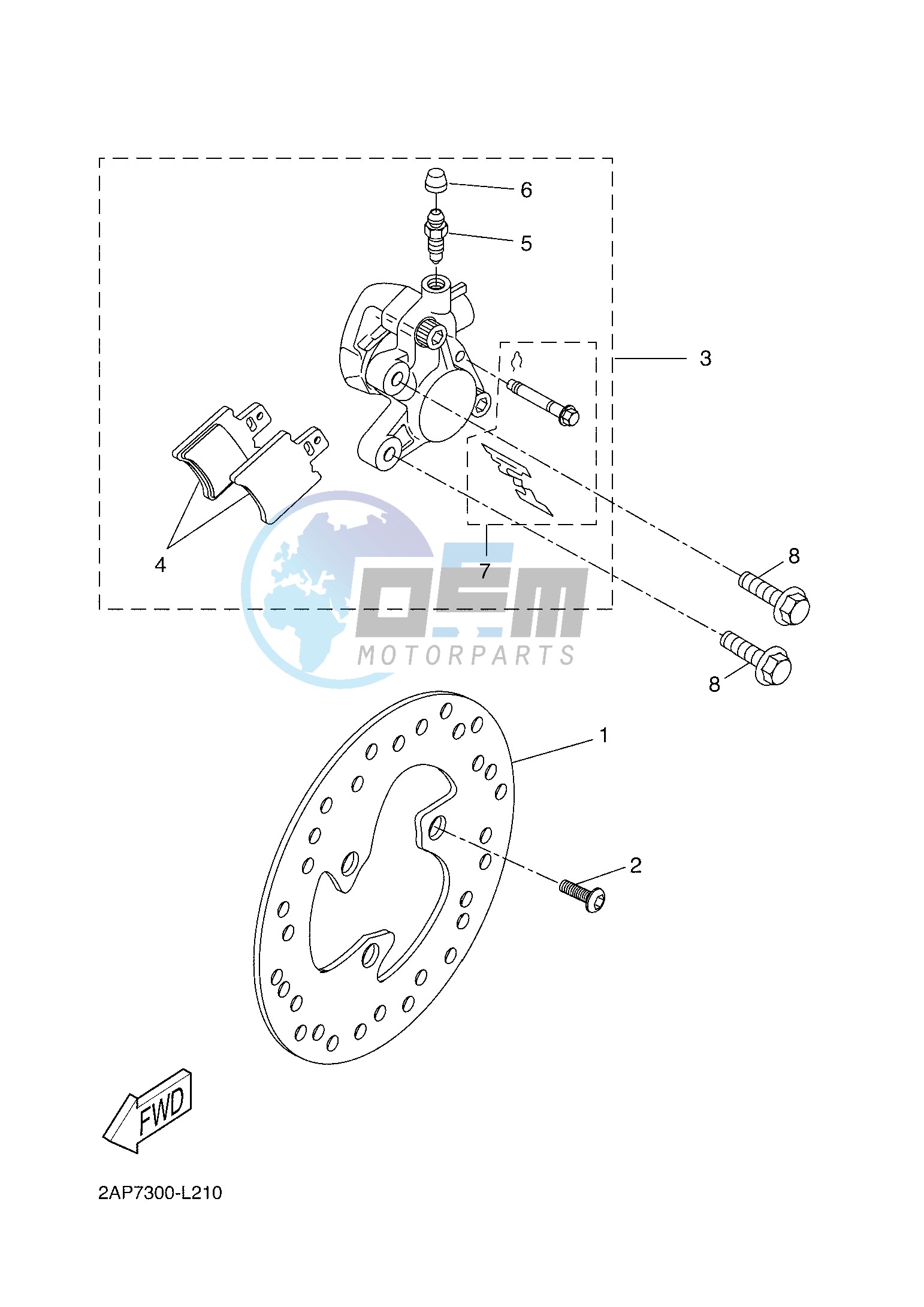 FRONT BRAKE CALIPER