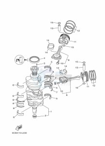 LF250XB-2018 drawing CRANKSHAFT--PISTON