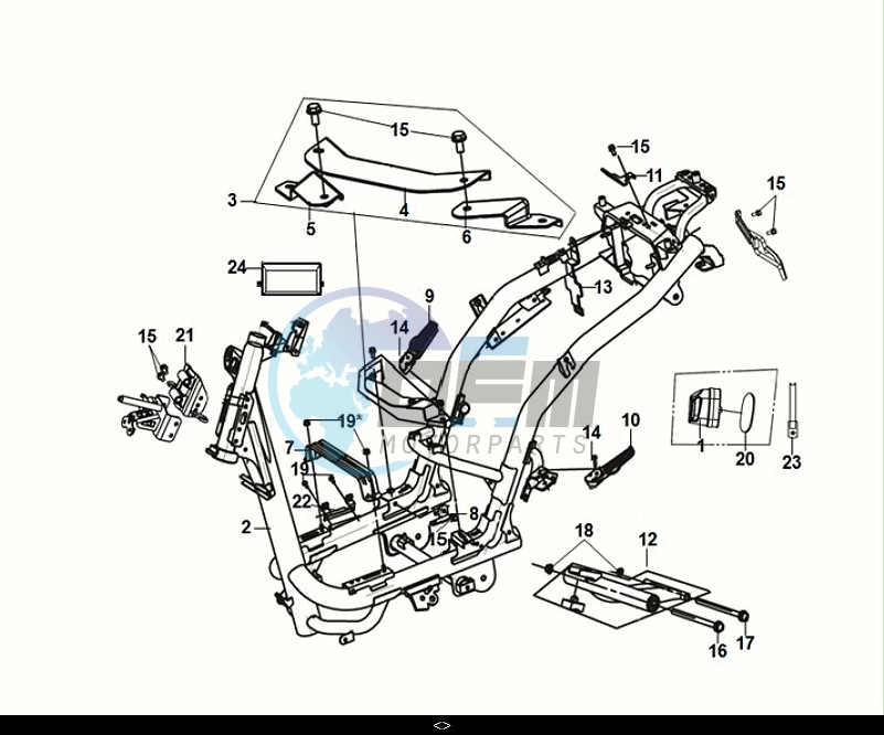 FRAME BODY - ENGINE MOUNT