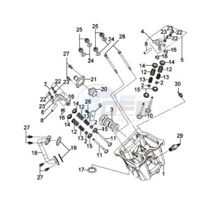 QUAD LANDER 250 drawing CYLINDER HEAD CPL