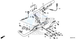 VT750SE Shadow E drawing EXHAUST MUFFLER (VT750S)