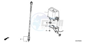 CRF250XB CRF250X ED drawing METER