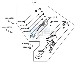 VITALITY 50 drawing Exhaust Muffler