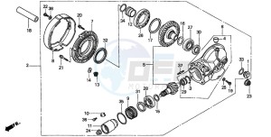 VT1100D2 drawing FINAL DRIVEN GEAR