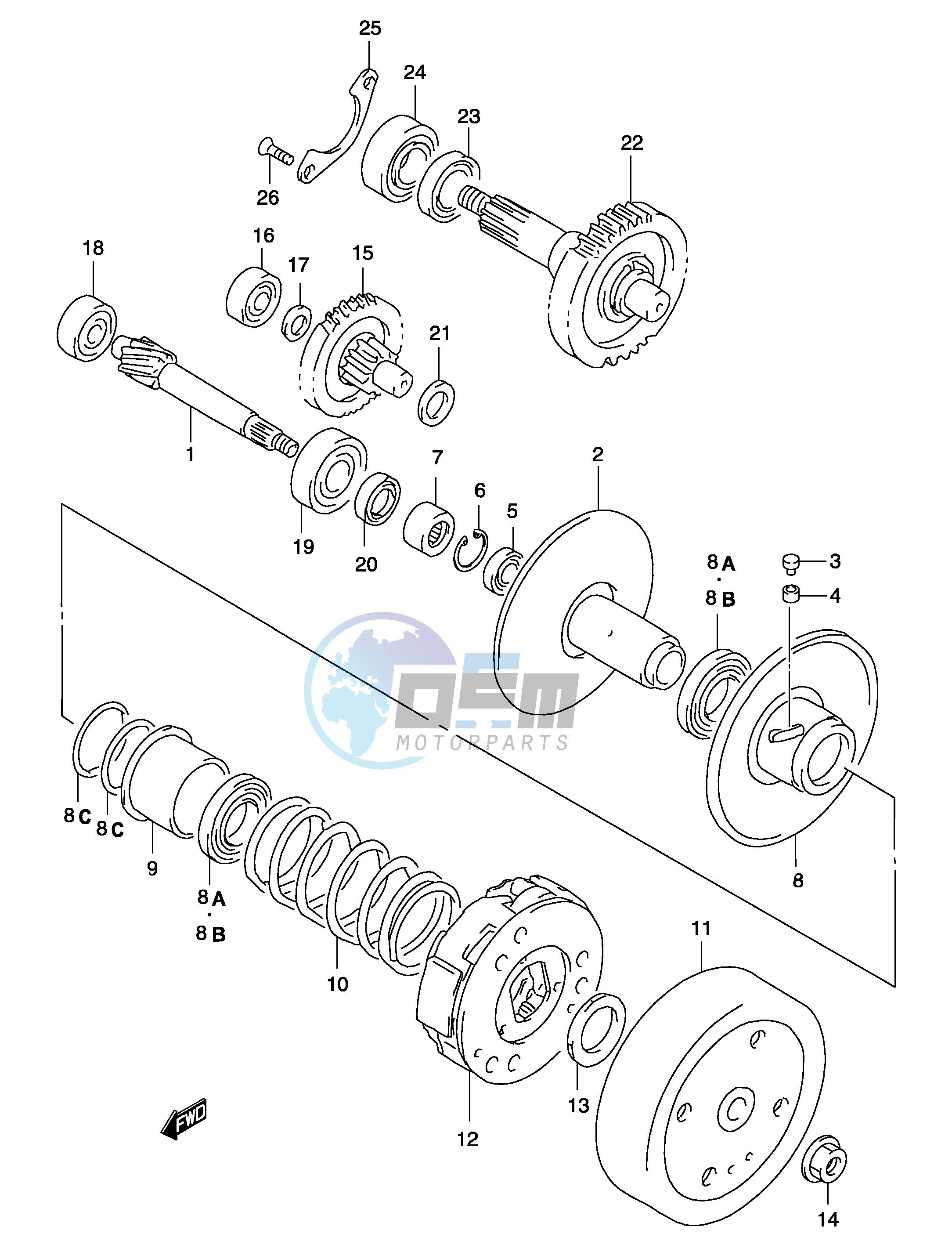 TRANSMISSION (2) (MODEL AY50 K1 K2)