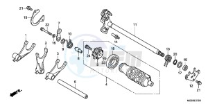 NC700XC drawing GEARSHIFT DRUM (NC700X/ XA)