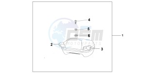 ST1300 drawing PILLION ARM REST SET