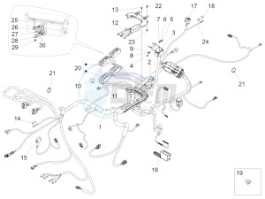 California 1400 Custom ABS 1380 drawing Central electrical system