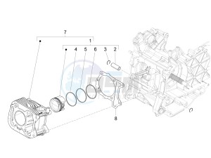 PRIMAVERA 50 4T-3VS E4 (EMEA) drawing Cylinder-piston-wrist pin unit