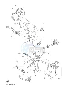 XVS1300CU XVS1300 CUSTOM XVS1300 CUSTOM (2SS4) drawing HANDLE SWITCH & LEVER