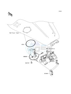 VN 1600 D [VULCAN 1600 NOMAD] (D6F-D8FA) D8FA drawing FUEL PUMP