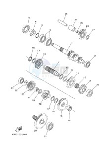 YFM700FWAD YFM7FGPAD GRIZZLY 700 EPS (1HPN) drawing TRANSMISSION