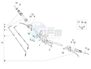 MEDLEY 125 4T IE ABS E4 2020 (EMEA) drawing Handlebars - Master cil.