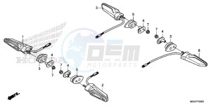 VFR1200XDF CrossTourer - VFR1200X Dual Clutch 2ED - (2ED) drawing WINKER