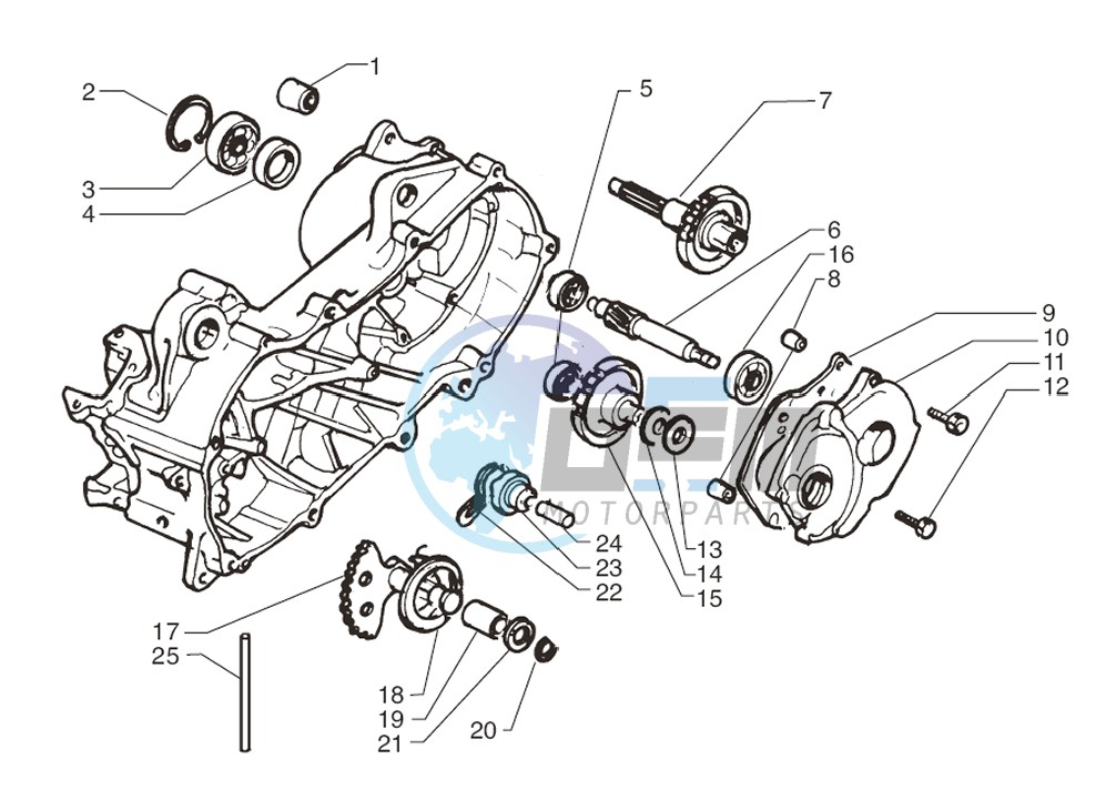 Rear wheel axle