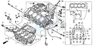 CBR600RR drawing CRANKCASE