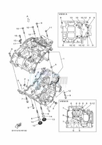 YZF320-A YZF-R3 (B2XF) drawing CRANKCASE