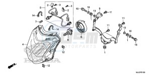 NC750XDE NC750XD Europe Direct - (ED) drawing HEADLIGHT