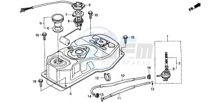 CH125 drawing FUEL TANK