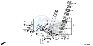 MSX125AH Europe Direct - (ED) drawing STEERING STEM