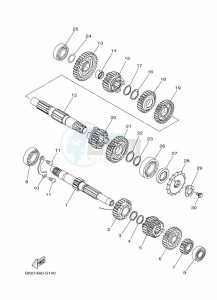 YZF125-A YZF-R125 (B5G3) drawing TRANSMISSION