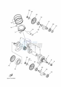 YFM700R (BCX9) drawing CRANKSHAFT & PISTON