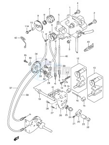 RGV250 (E24) drawing EXHAUST VALVE